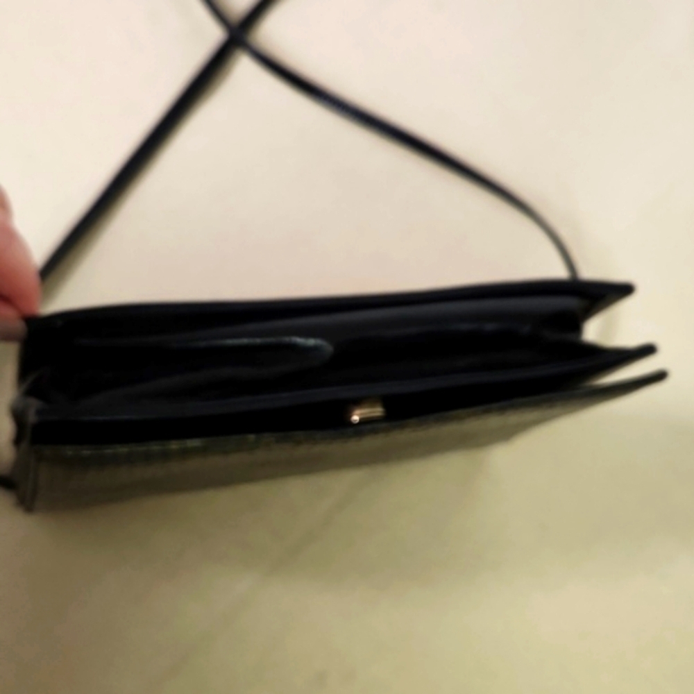 Ana Bonilla Snakeskin Leather Made in Spain  Black Crossbody - Picture 8 of 9